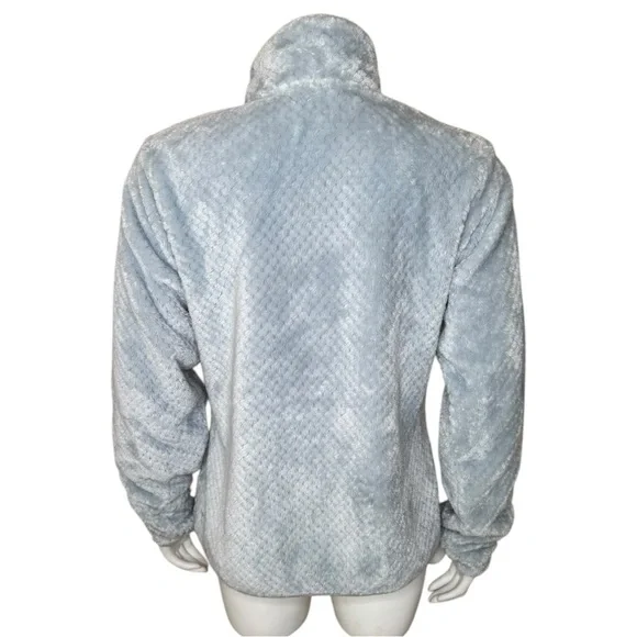 Columbia Fire Side II Textured Fleece Jacket L Full Zip Cloud Gray - Picture 2 of 9